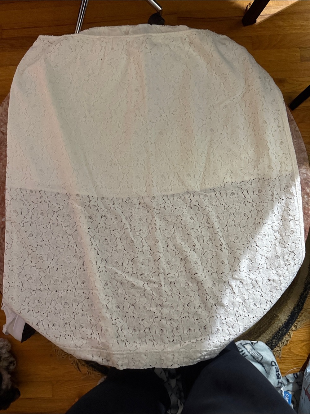 Women's White Lace Midi Skirt - Elegant Everyday Style Old Navy xxl